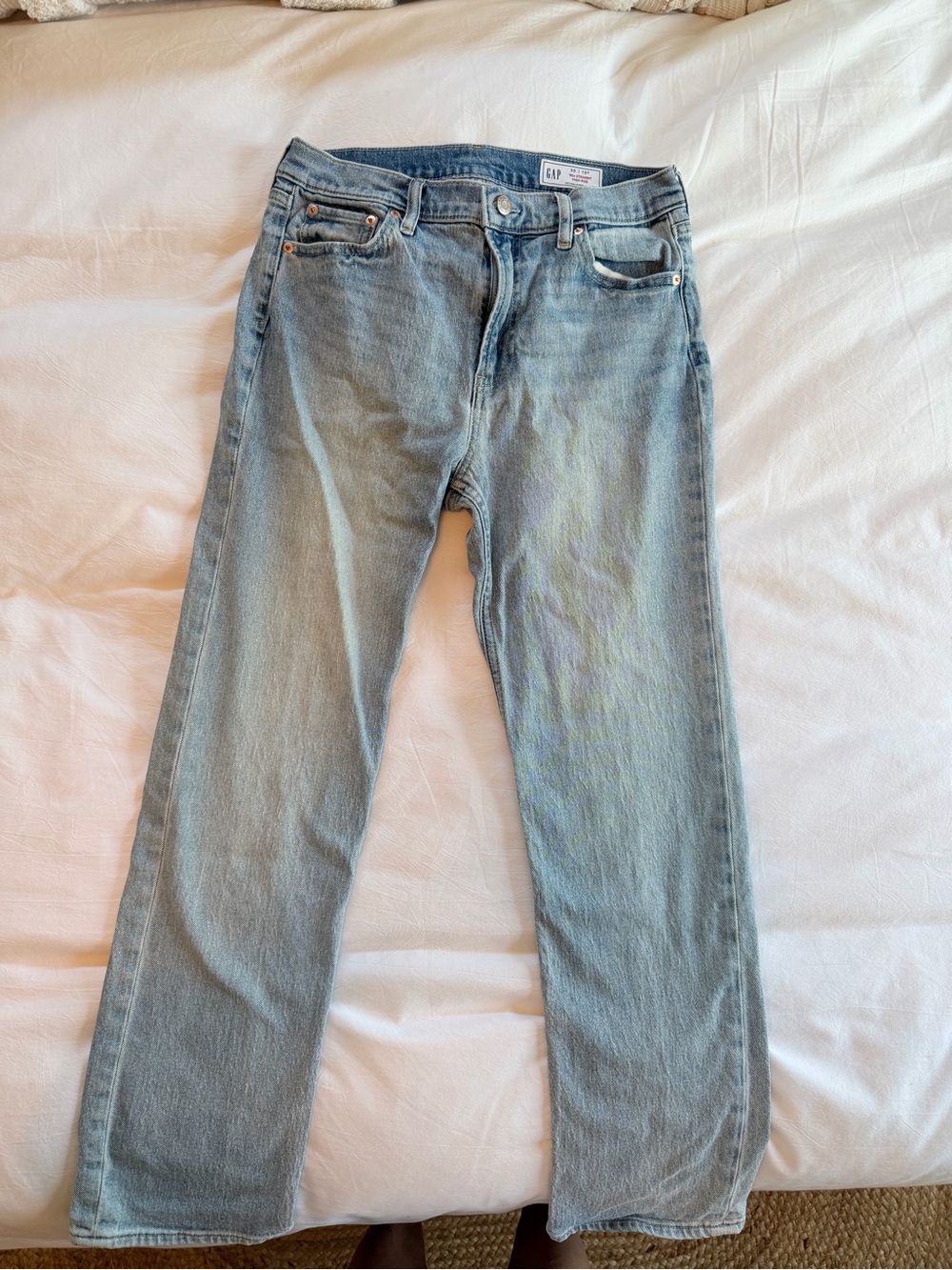 Gap Women’s 90’s Light Wash Straight Leg Jeans - Light Blue
